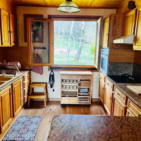 Chaleureux A Avec Vue Sur La Montagne 木屋